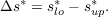 Δs* = s*- s* .
       lo   up
 